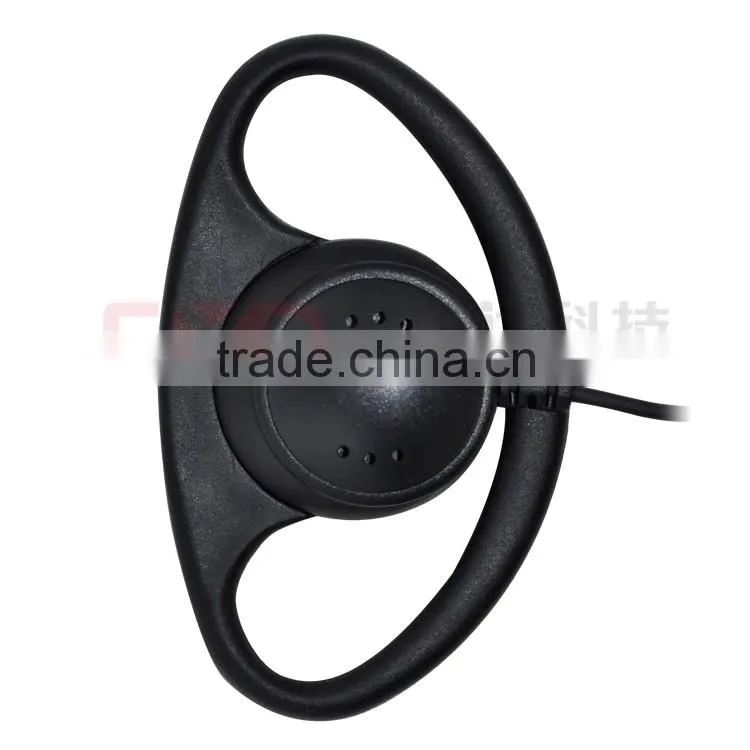 Big sale D loop listen only ear hanger receive kit earphone for Police Forces