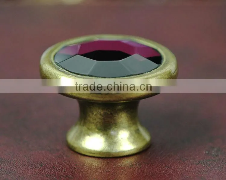 Classic European Copper Door Crystal Knob
