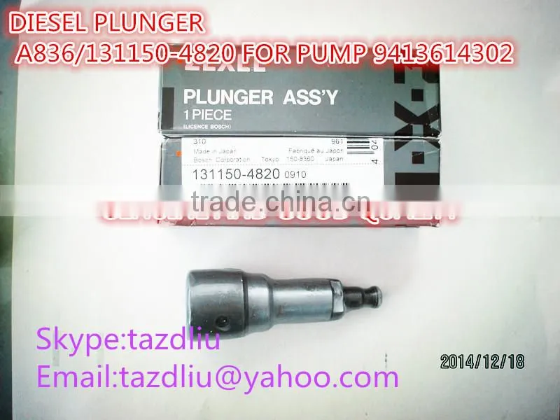 Genuine ZEXEL Diesel Plunger A836 / 131150-4820 Elements Pump 9413614302 Good Quality