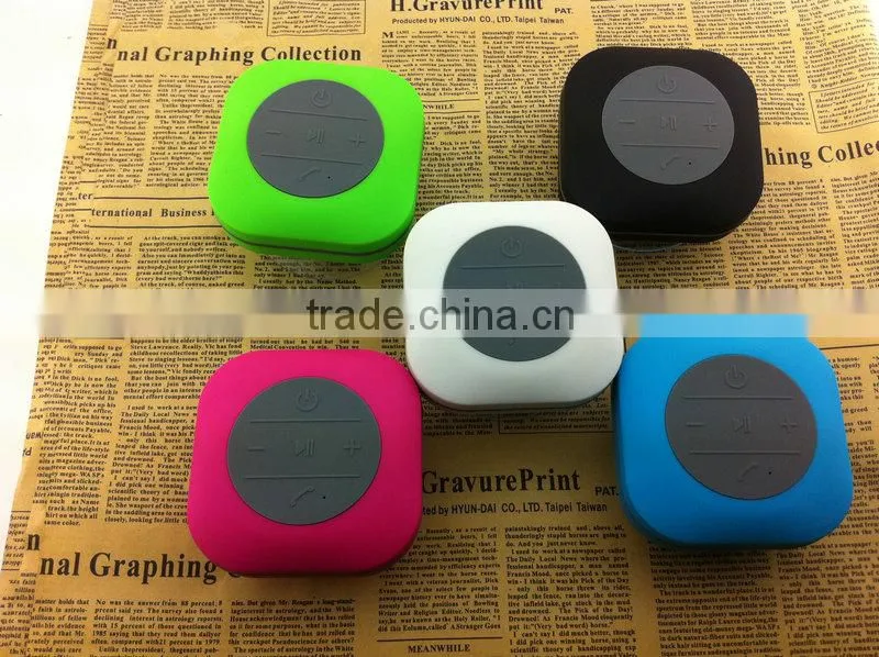 Factory Wholesale Wireless mini waterproof bluetooth speaker with Mic 2016