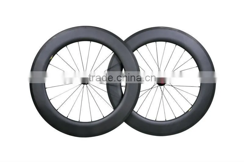 700C carbon 88mm wheels rim, Chinese high performance carbon wheel 88mm clincher, 88mm carbon road bike wheels clincher