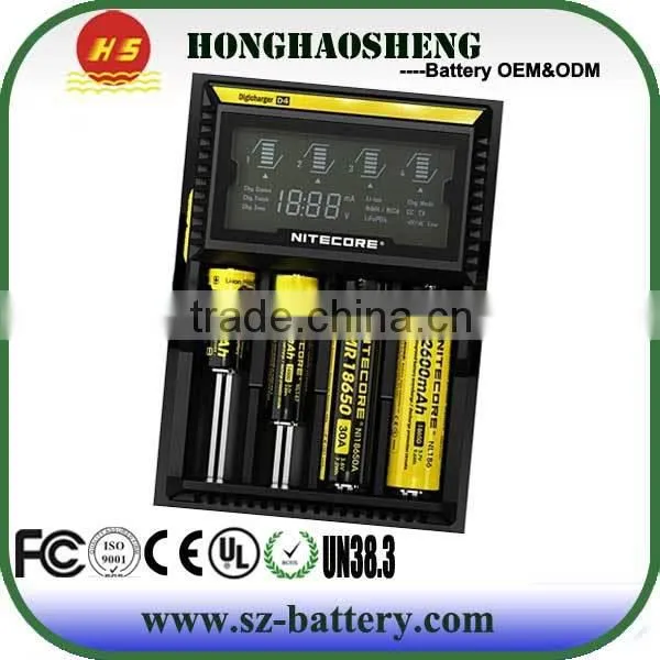 Charging 4 batteries simultaneously D4 charger NOTECORE intelligent charger D4