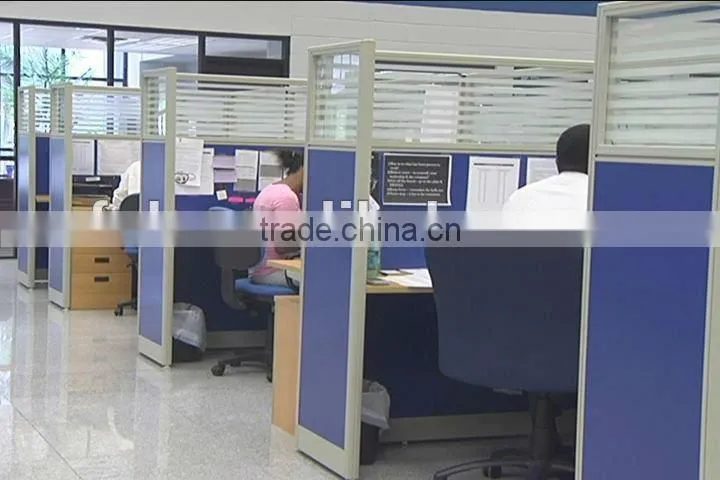 Office Staff Partition with Manager Seat (FOHBM-4L1414T-D)