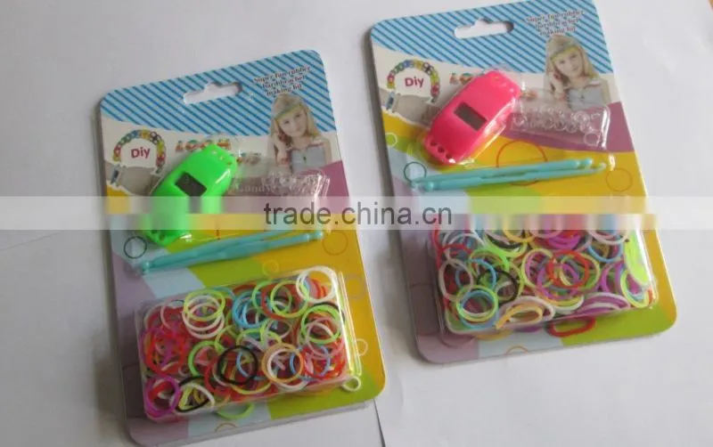 Cheapest manufacturing silicone bracelets rainbow loom watches 2014