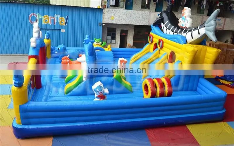 giant commercial inflatable fun city park playground for kids and adults