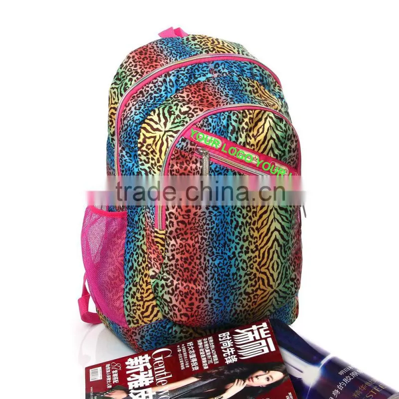 Fashion Leopard School Backpack,Satchel,Sexy Girls School Bag