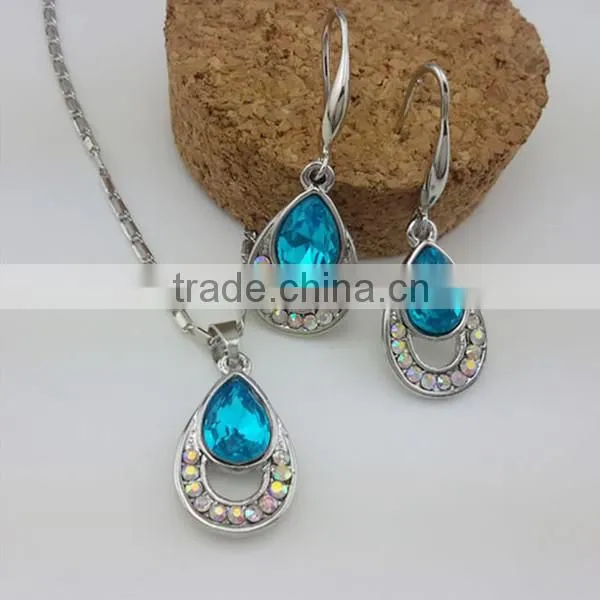 small order crystal african fashion jewelry set, artificial jewelry set