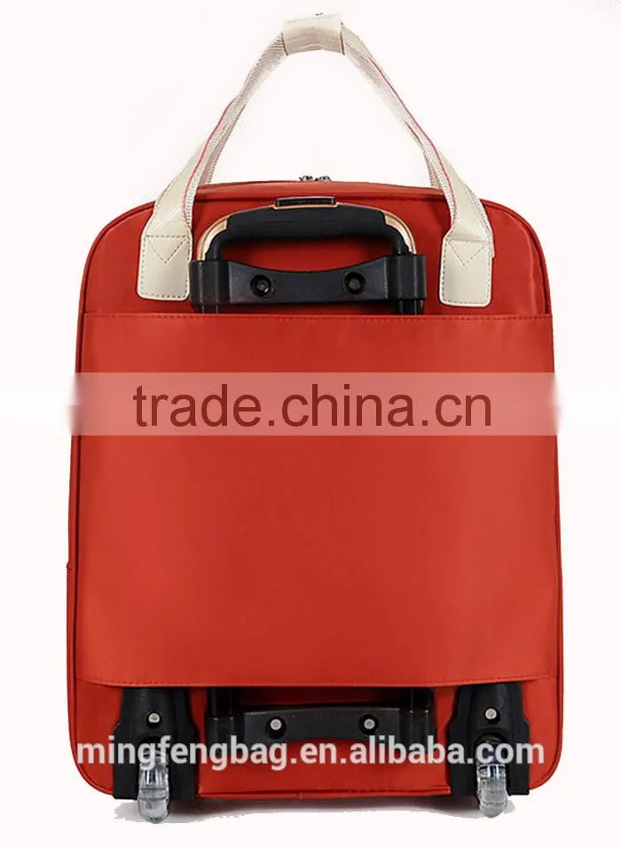 Custom Multifunction Waterproof Nylon Large Capacity Tote Travel Trolley Luggage Bag