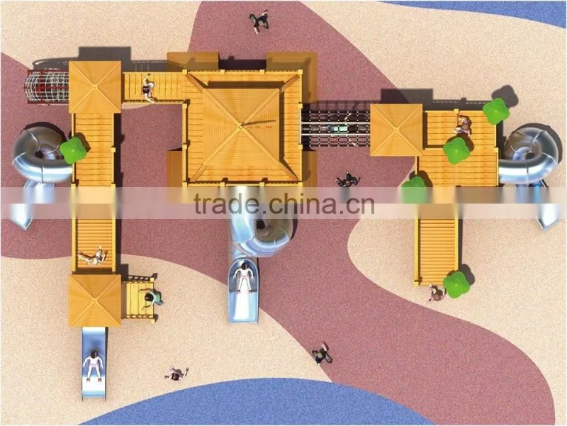KAIQI GROUP high quality Wooden playground equipment for sale with CE,TUV certification
