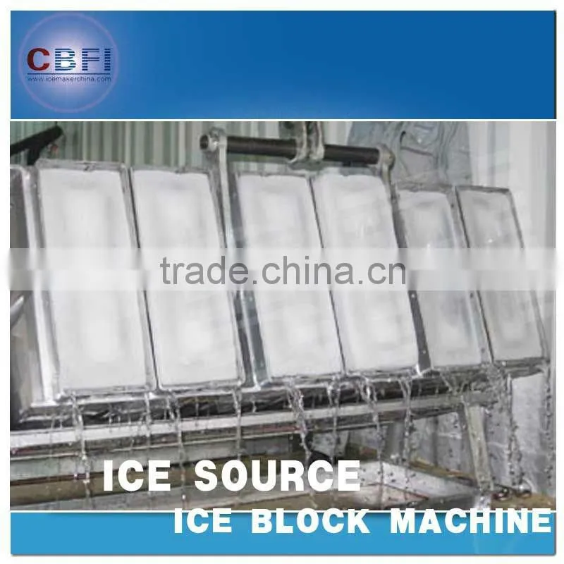 Containerized industrial ice block making machine