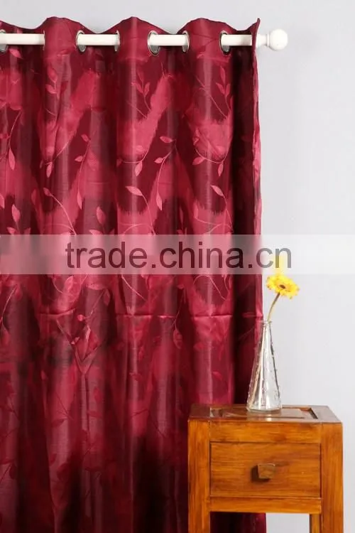 HLHT exporting standard high-grade jacquard polyester curtain price