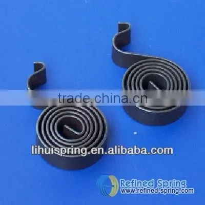 Mechanical stainless steel or steel flat wire spiral spring