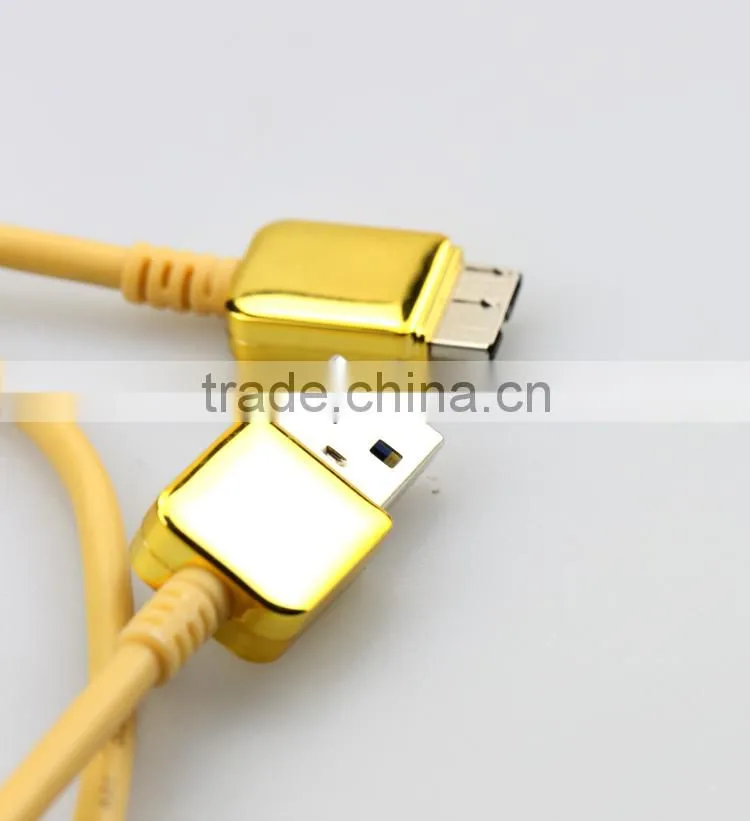 Micro usb dc charging port cable for Samsung bright yellow shell
