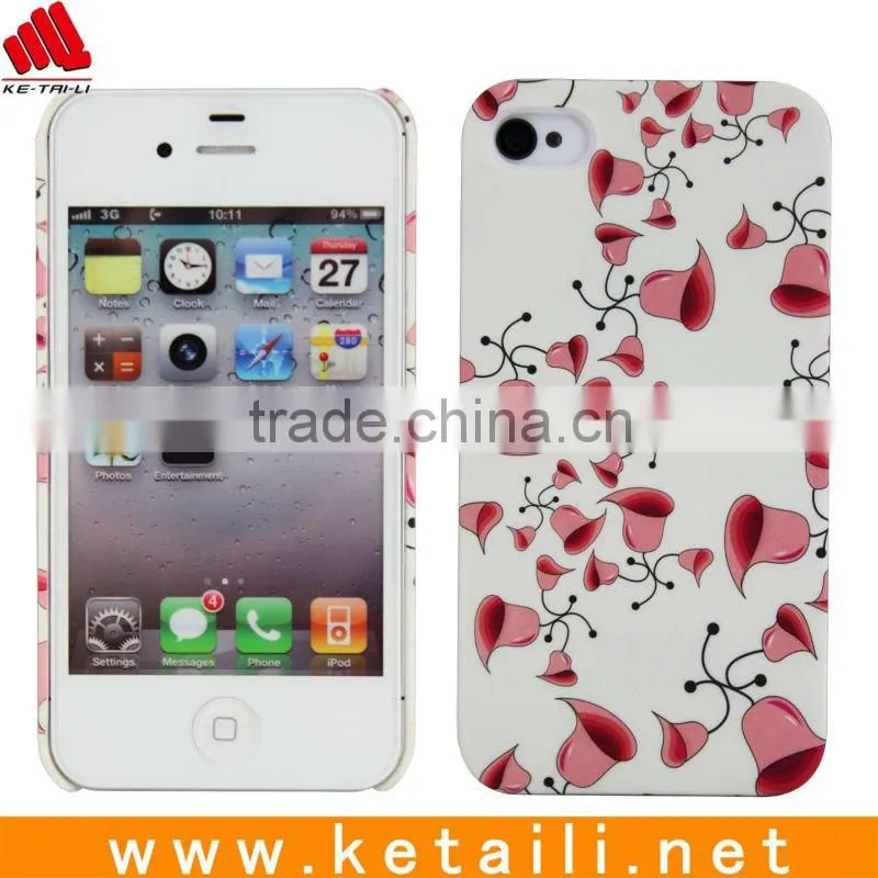 Bell pattern plastic case for iphone 4 4S
