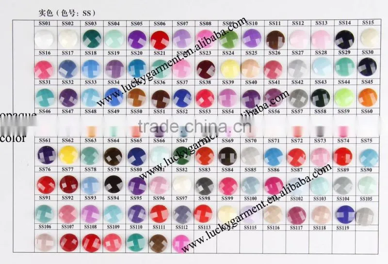 LUCKY highest quality flat back sew-on acrylic stone acryl strass
