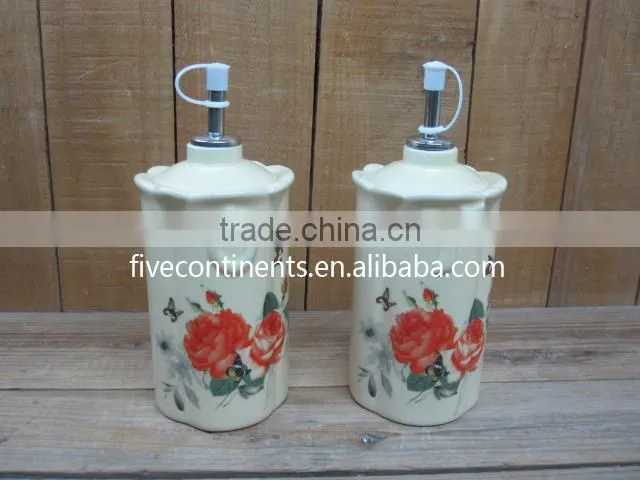 Ceramic Coffee/ Tea Mugs Set with Sugar Pot in Round Tray