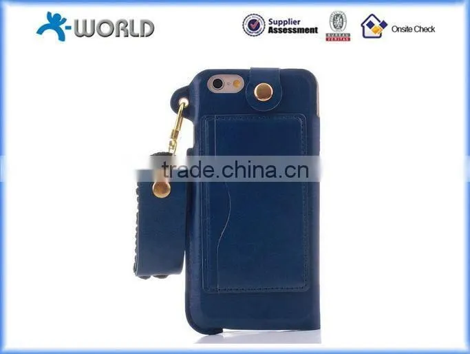 Muilt-function Ultrathin Leather Full Window Case for iPhone 6S with Card Slot and Stand