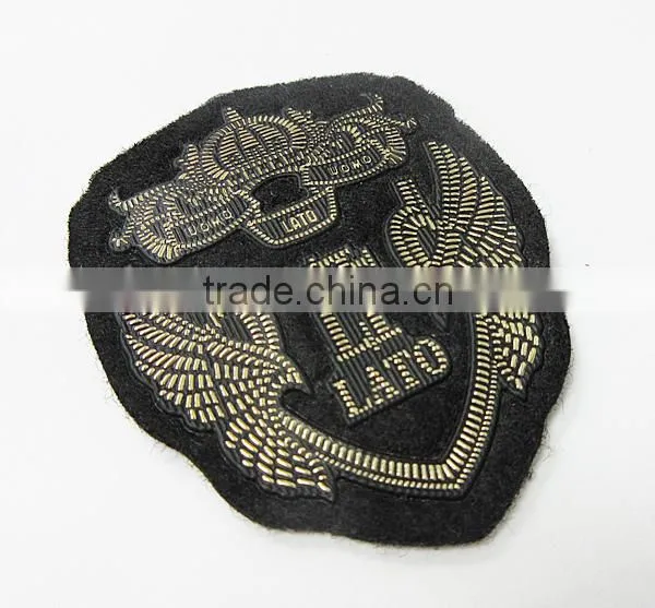 Garment Golden Print 3D PVC Logo Patch