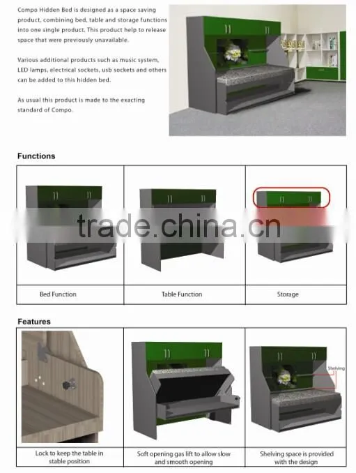 fold away bunk bed mechanism
