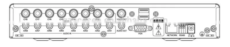 Hot selling 720P AHD CCTV DVR with 2 sata interface and HDMI output