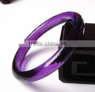 China new design fashion amethyst crystal wristband