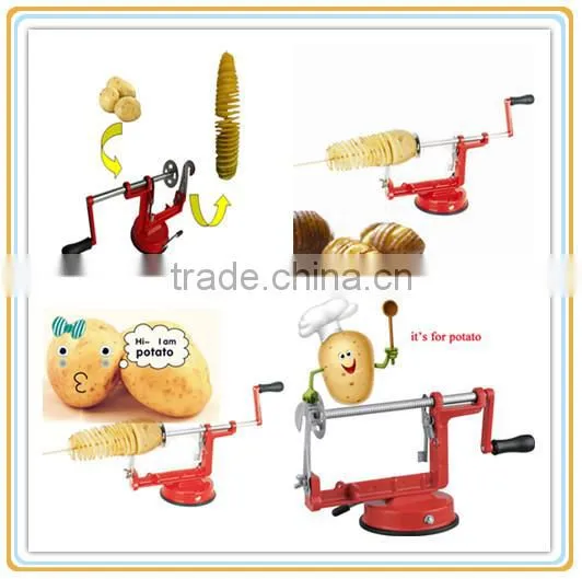 2016 wholesale manual spiral vegetable & potato slicer