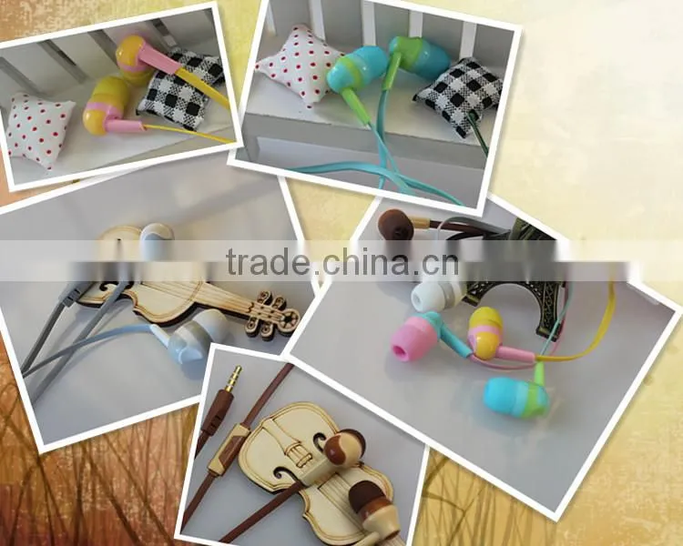 Colorful Earphones 'New Products Earphones Headphones With Mic,Flat Cable Earphone.