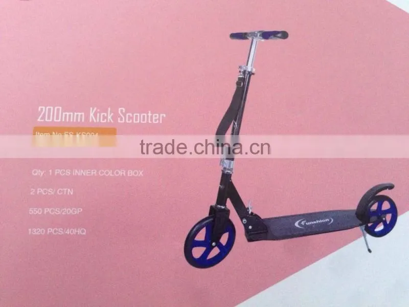 Yes foldable and CE certification two wheels kick scooters