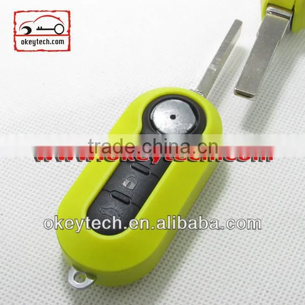 Best price car key cover Fiat key cover 3 button remote key shell for shell key fiat 500 key for fiat key cover