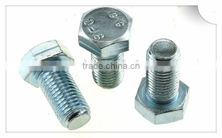 High tensile scm435 jis b 1180 grade 8.8 10.9 hexagon head bolt