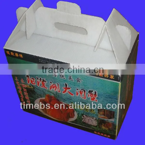 Corrugated plastic packing box