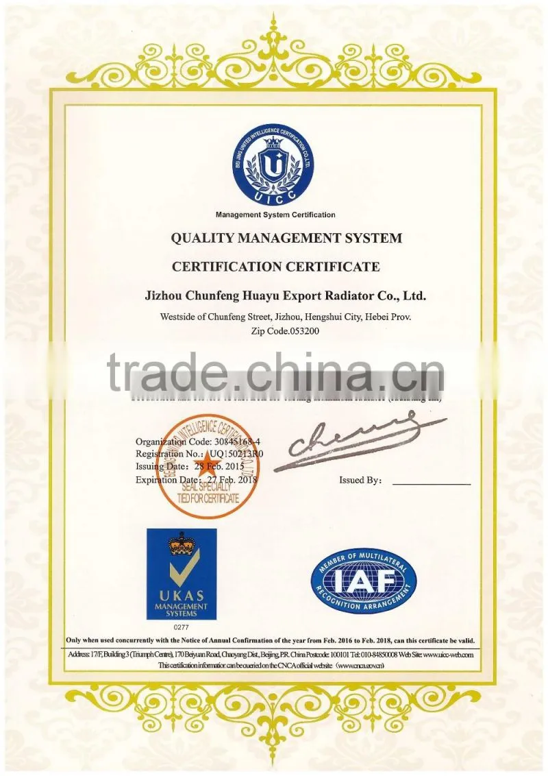 High quality and best price steel radiator