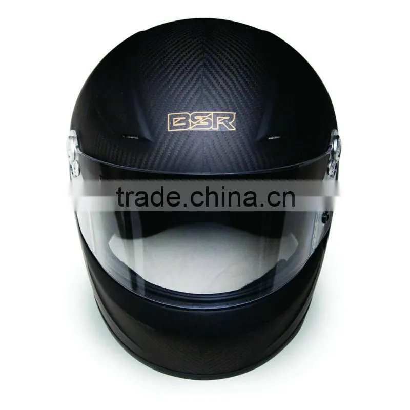 Carbon Full Face Helmet for F1 racing with SNELL SAH2010 & FIA8858-2010 standard
