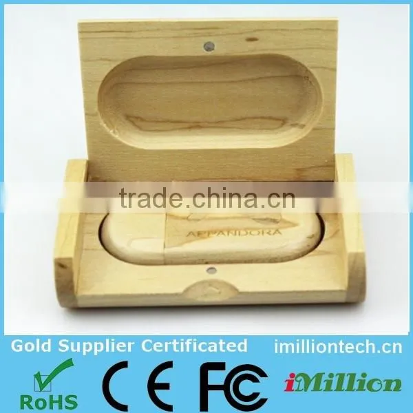 USB flash drive wooden box package