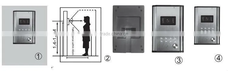 video door phone with SD memory and colorful