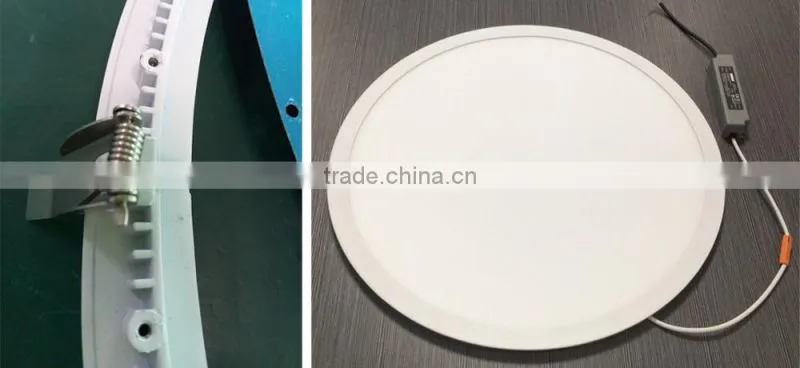 White Powder Coating Surface Finished CE,ROHS 3400LM CRI>80 3 Years' Warranty Springs LED Round Panel 600MM Diameter 40W