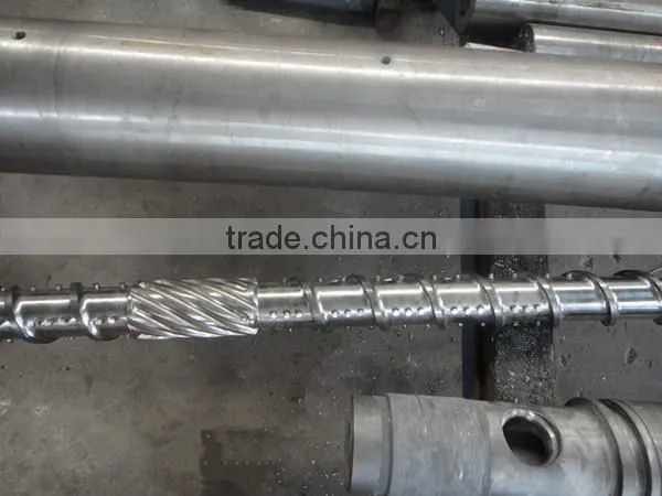 Pvc single injection screw barrel for plastic machine