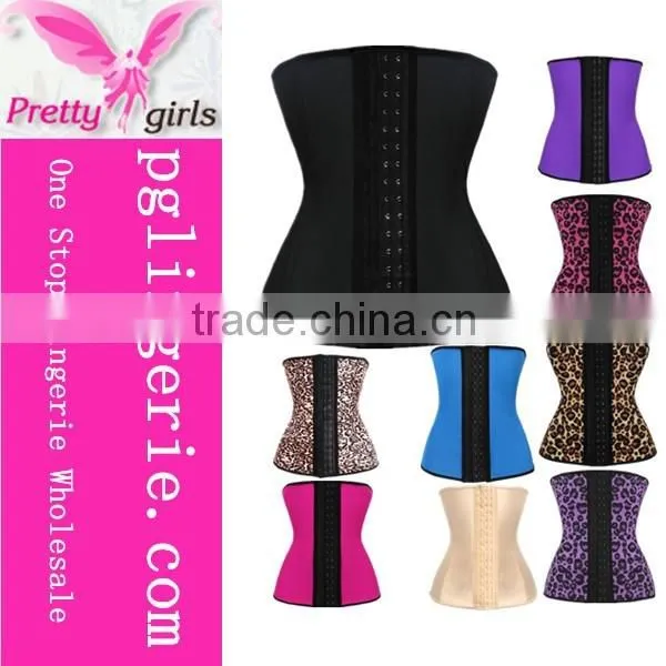 New Style 2016 Black Shape Body Slimming Corset For Women Vest Bustier Zipper Corset Underbust