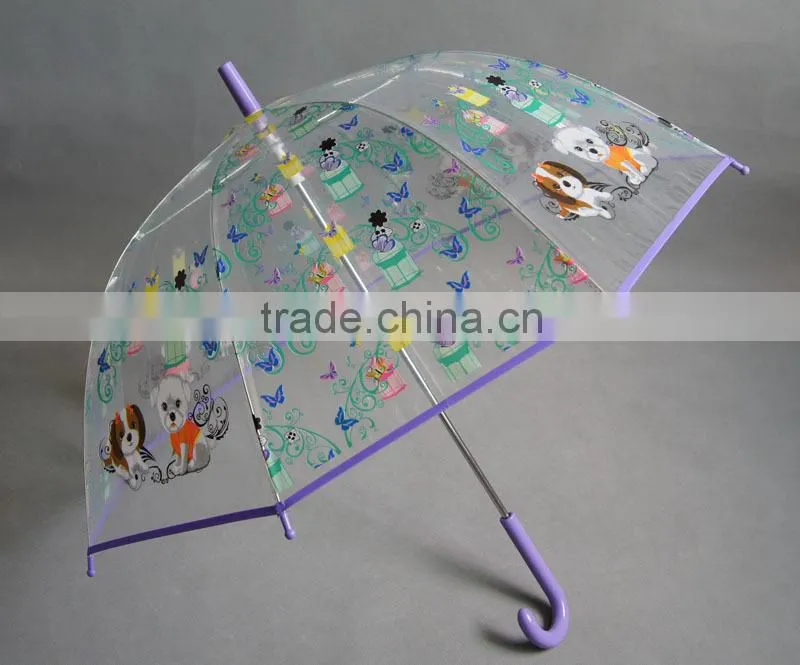 23"x8k rain umbrella transparent from Chinese factory