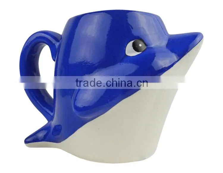 Wholesale customised 3d animal ceramic coffee mug