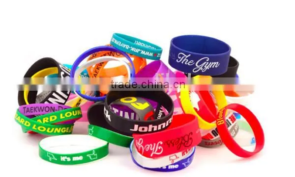 Fashion printed silicone wristband/silicone wristband/wrist band