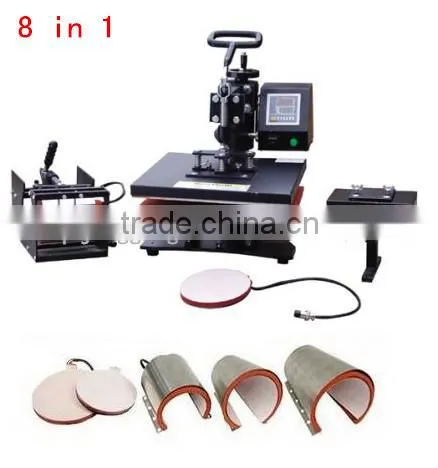 5 in 1 T-shirt heat press machine & Mug/Cap heat transfer printing machine