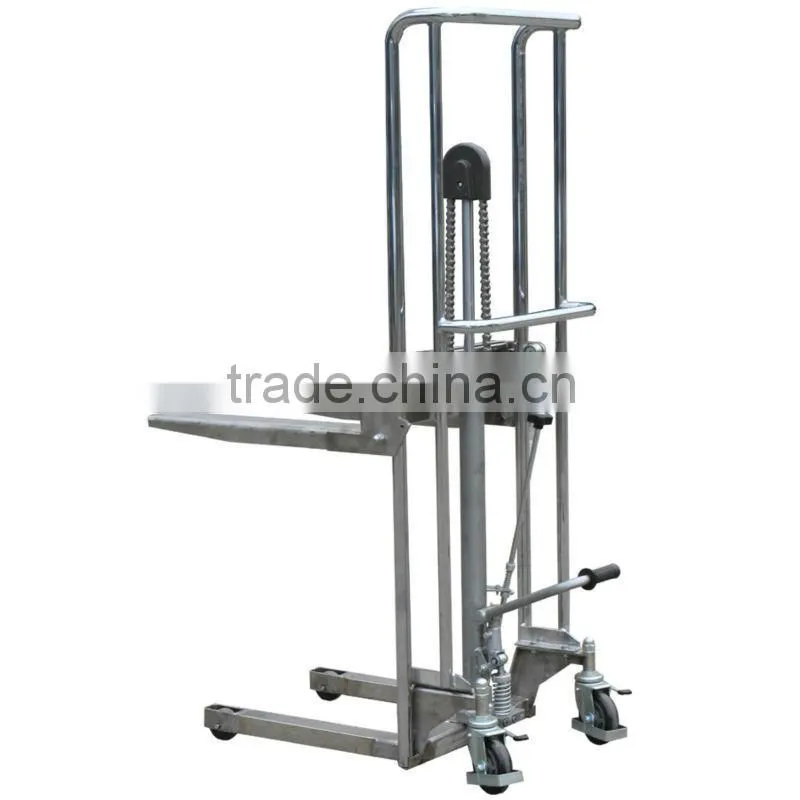 Hydraulic Foot Pump Type Stainless Steel Forklift Stacker