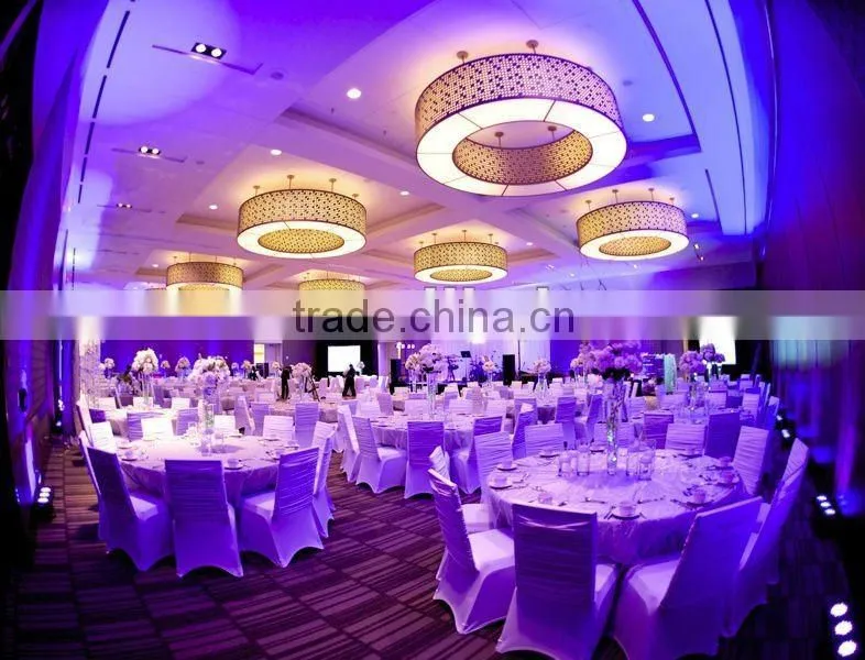Made in china Trailing spandex rosette chair cover