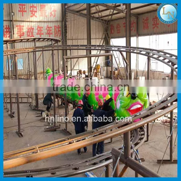 Outdoor roller coaster ride !!!Amusement park ride worm roller coaster for kids
