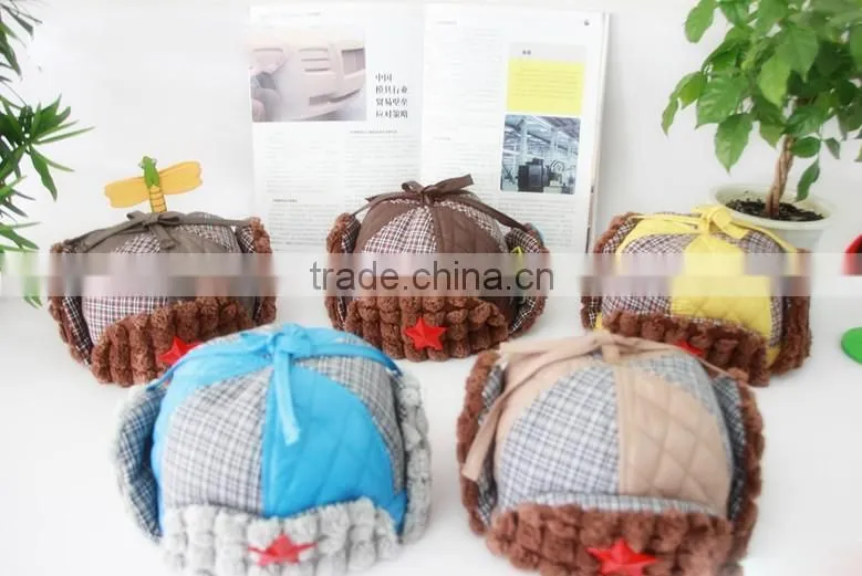 Advanced equipments made highly praised classical design baby girls winter cap