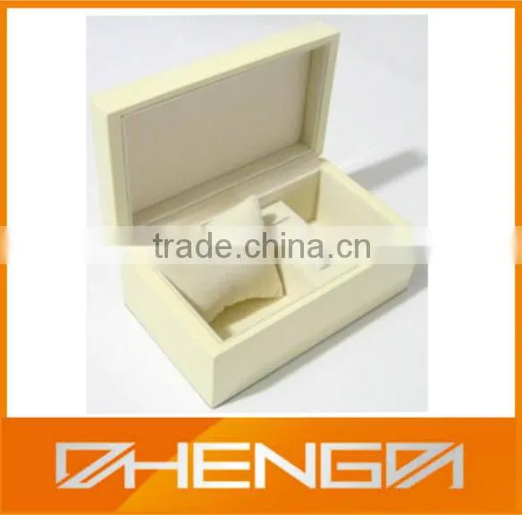 Best Sell factory custom made brown leather watch storage boxes with Pen (ZDS-F297)