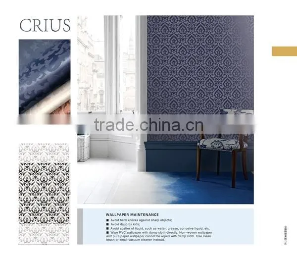 strip flowers vinyl wallpaper with beautiful design