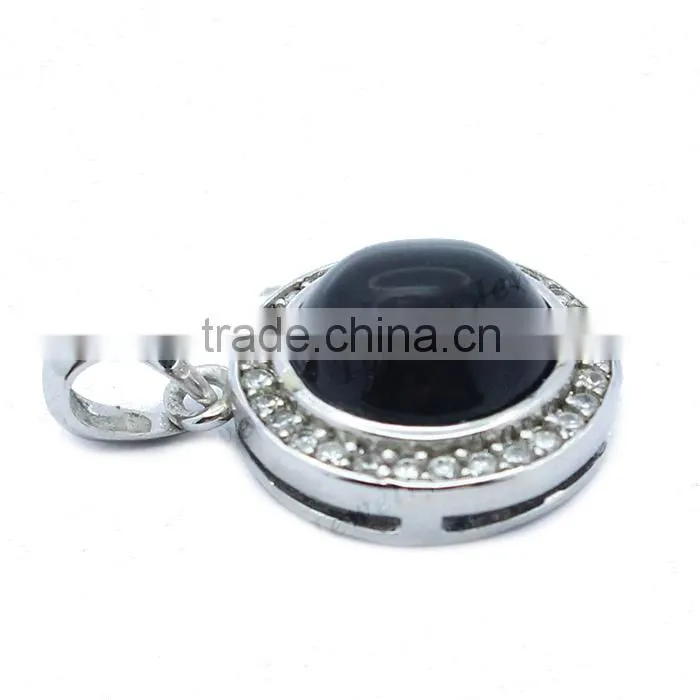 2014 New Design Silver Jewelry Pendant Wholesale Natural Stone Pendant