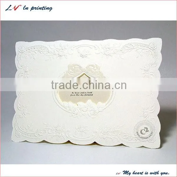 custom high quality wedding paper card with logo wholesale